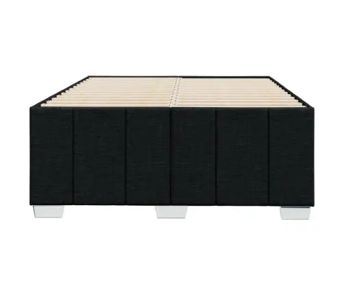 Gultas Rāmis Bez Matrača Melns 120X190 Cm Audums Vidaxl
