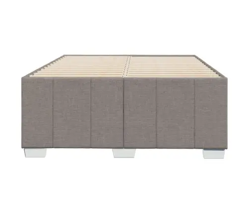 Gultas Rāmis Bez Matrača Pelēkbrūns 120X190 Cm Audums Vidaxl