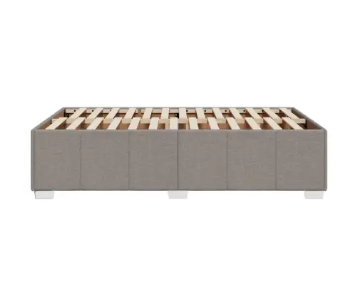 Gultas Rāmis Bez Matrača Pelēkbrūns 120X190 Cm Audums Vidaxl