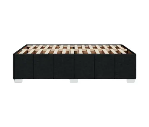 Gultas Rāmis Bez Matrača, Melns, 120X200 Cm, Audums Vidaxl