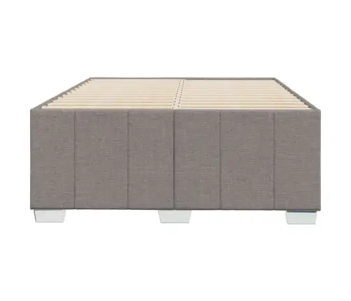 Gultas Rāmis Bez Matrača, Pelēkbrūns, 120X200 Cm, Audums Vidaxl