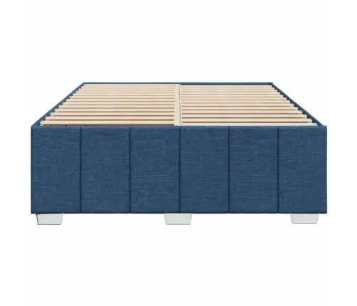 Gulta Bez Matrača, Zils, 140X200 Cm, Audums Vidaxl