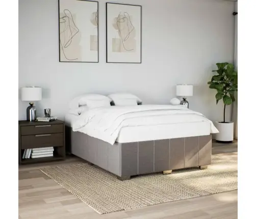 Voodiraam Ilma Madratsita, Pruunikashall, 160X200 cm Kangas