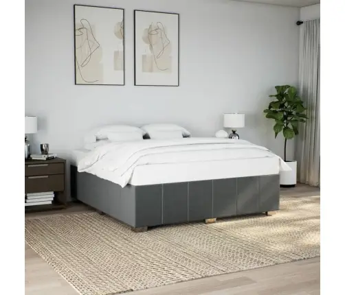 Lovos Rėmas Be Čiužinio, Tamsiai Pilkas, 180X200cm Audinys