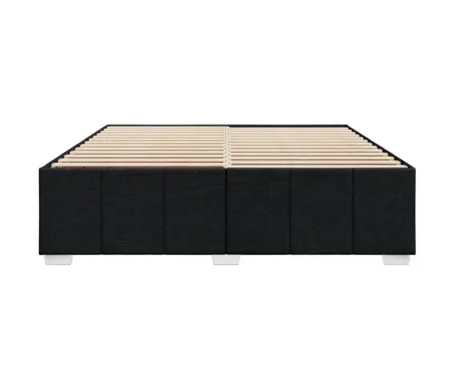 Gulta Bez Matrača, Melns, 200X200 Cm, Audums Vidaxl