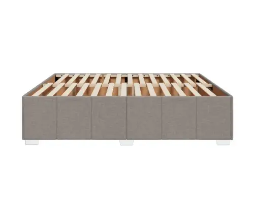 Gulta Bez Matrača, Pelēkbrūns, 200X200 Cm, Audums Vidaxl