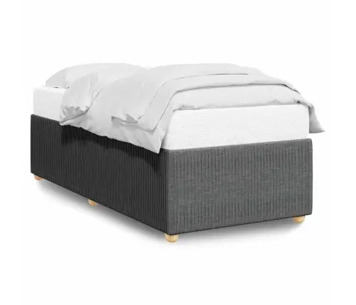 Gultas Rāmis Bez Matrača, Tumši Pelēks, 80X200 Cm, Audums Vidaxl