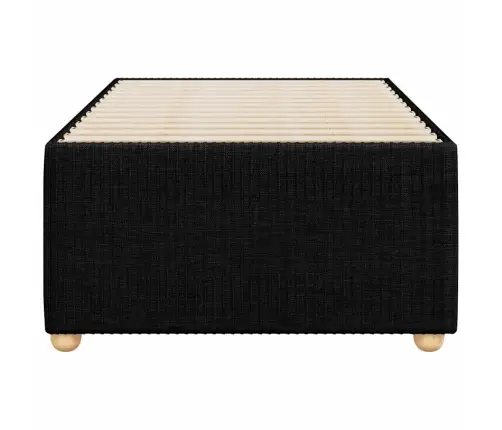 Gultas Rāmis Bez Matrača, Melns, 80X200Cm Audums Vidaxl