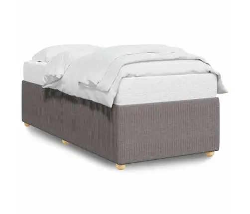 Gultas Rāmis Bez Matrača, Pelēkbrūns, 80X200Cm Audums Vidaxl