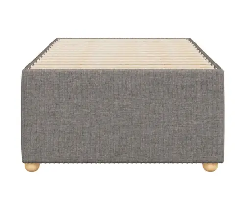 Gultas Rāmis Bez Matrača, Pelēkbrūns, 80X200Cm Audums Vidaxl