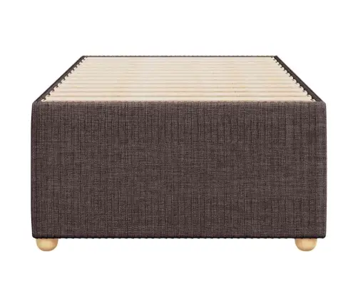 Gultas Rāmis Bez Matrača, Tumši Brūns, 90X190 Cm, Audums Vidaxl