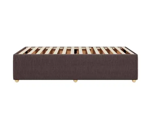 Gultas Rāmis Bez Matrača, Tumši Brūns, 90X190 Cm, Audums Vidaxl