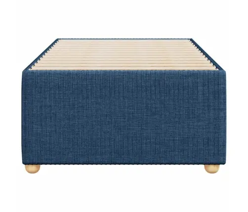 Gultas Rāmis Bez Matrača, Zils, 90X190Cm Audums Vidaxl