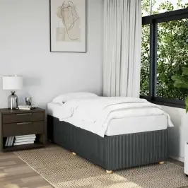 Gultas Rāmis Bez Matrača, Tumši Pelēks, 90X200 Cm, Audums Vidaxl Gultas Rāmis Bez Matrača, Tumši Pelēks, 90X200 Cm, Audums Vidaxl