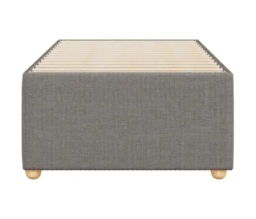 Gultas Rāmis Bez Matrača, Pelēkbrūns, 90X200Cm Audums Vidaxl