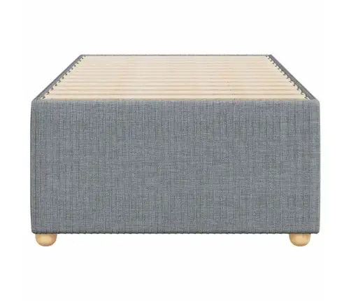 Gultas Rāmis Bez Matrača, Gaiši Pelēks, 100X200 Cm, Audums Vidaxl