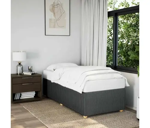 Voodiraam Ilma Madratsita, Tumehall, 100X200 cm Kangas