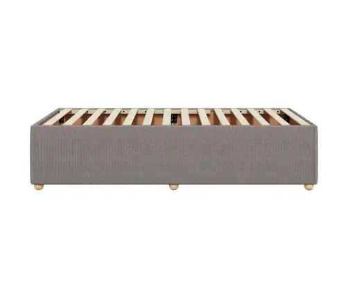 Gultas Rāmis Bez Matrača, Pelēkbrūns, 100X200 Cm, Audums Vidaxl