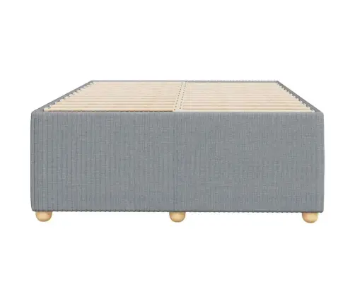 Gultas Rāmis Bez Matrača Gaiši Pelēks 120X190 Cm Audums Vidaxl