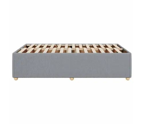 Gultas Rāmis Bez Matrača Gaiši Pelēks 120X190 Cm Audums Vidaxl