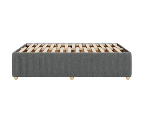 Voodiraam Ilma Madratsiga, Tumehall, 120X190 cm Kangas