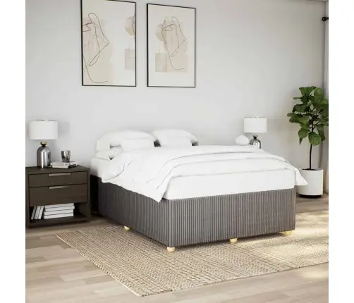 Voodiraam Ilma Madratsita, Pruunikashall, 140X190 cm Kangas