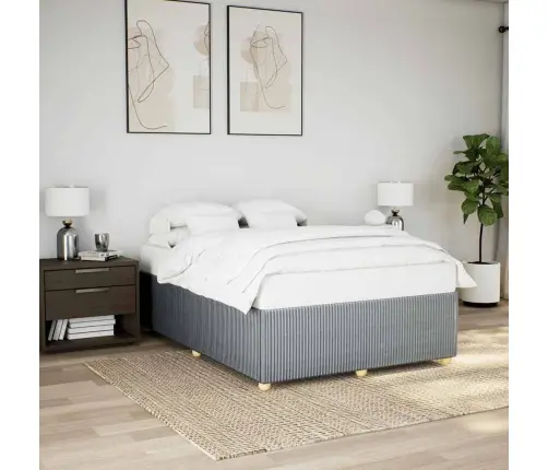 Lovos Rėmas Be Čiužinio, Šviesiai Pilkas, 140X200cm Audinys