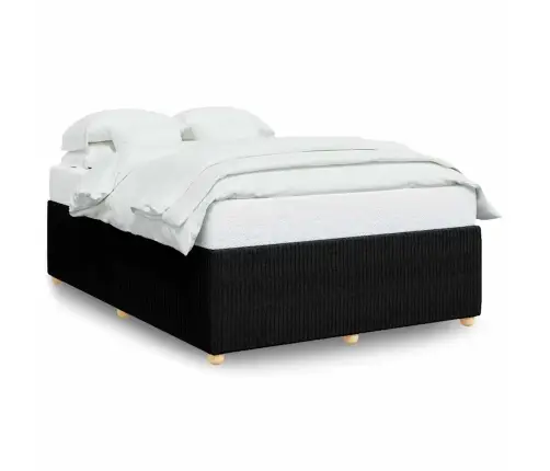 Gulta Bez Matrača, Melns, 160X200 Cm, Audums Vidaxl