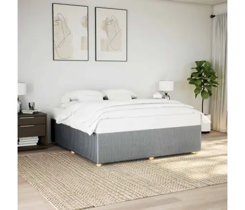 Voodiraam Ilma Madratsita, Helehall, 180X200 cm Kangas