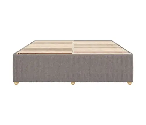 Gulta Bez Matrača, Pelēkbrūns, 180X200 Cm, Audums Vidaxl