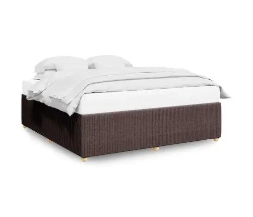 Lovos Rėmas Be Čiužinio, Tamsiai Rudas, 200X200cm Audinys