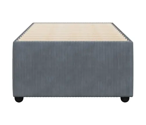 Lovos Rėmas Be Čiužinio, Tamsiai Pilkas, 80X200cm Aksomas