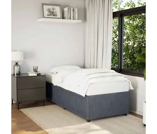 Lovos Rėmas Be Čiužinio, Tamsiai Pilkas, 80X200cm Aksomas