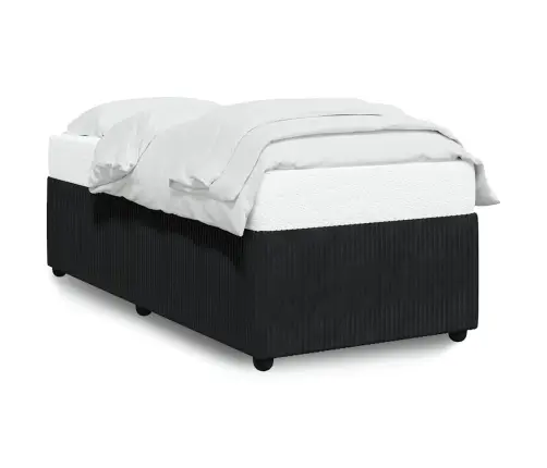 Gultas Rāmis, Melns Samts, 80X200 Cm Vidaxl