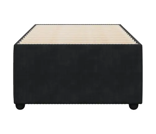 Gultas Rāmis, Melns Samts, 80X200 Cm Vidaxl