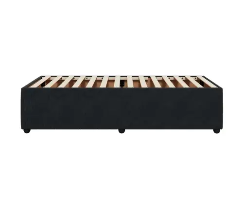 Gultas Rāmis, Melns, 90X200 Cm, Samts Vidaxl