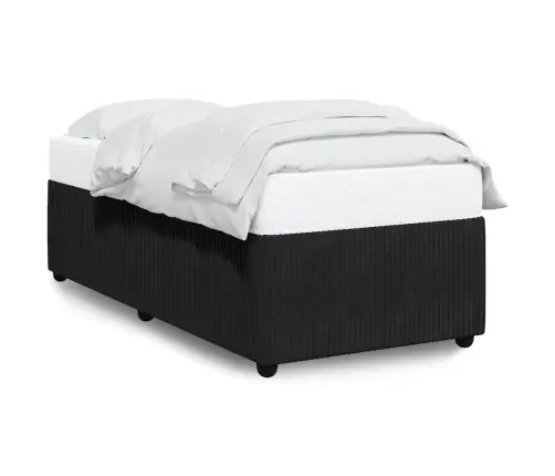 Lovos Rėmas Be Čiužinio, Juodos Spalvos, 100X200cm Aksomas