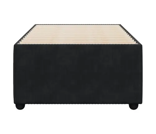 Lovos Rėmas Be Čiužinio, Juodos Spalvos, 100X200cm Aksomas