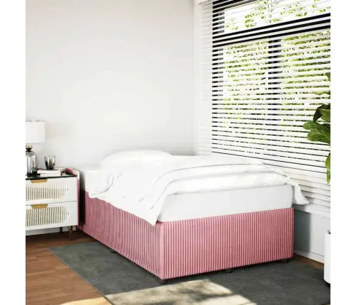 Lovos Rėmas Be Čiužiniu, Rožinis, 120X190 cm Aksomas