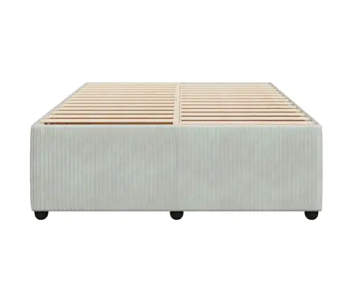 Voodiraam Ilma Madratsita, Helehall, 140X190 cm Samet