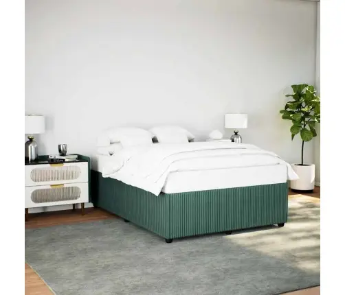 Voodiraam Ilma Madratsita Tumeroheline 140X190 Cm Samet