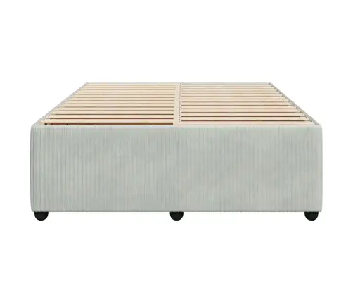 Voodiraam Ilma Madratsita, Helehall, 140X200 cm Samet