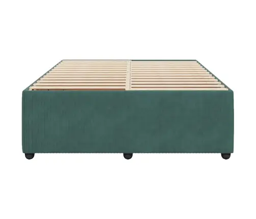 Voodiraam Ilma Madratsita Tumeroheline 140X200 Cm Samet