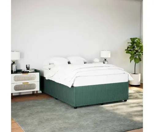 Voodiraam Ilma Madratsita Tumeroheline 140X200 Cm Samet