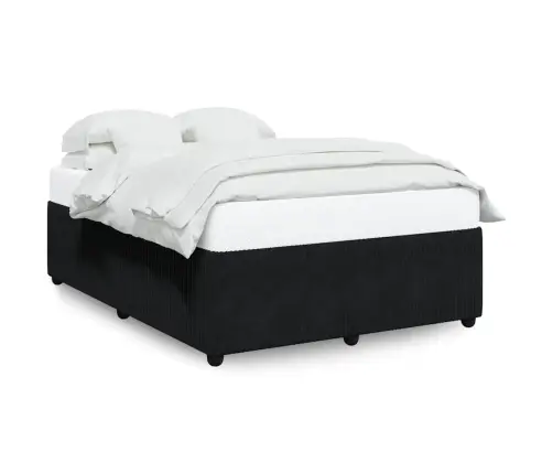 Lovos Rėmas Be Čiužinio, Juodos Spalvos, 160X200cm Aksomas