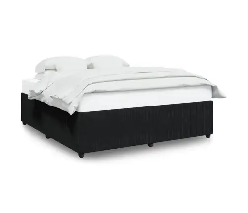 Lovos Rėmas Be Čiužinio, Juodos Spalvos, 180X200cm Aksomas