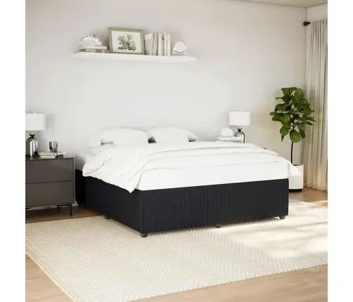 Lovos Rėmas Be Čiužinio, Juodos Spalvos, 180X200cm Aksomas