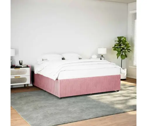 Lovos Rėmas, Rožinis, 180X200 cm Aksomas