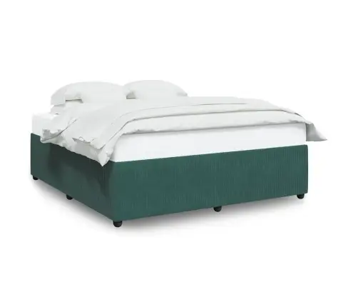 Lovos Rėmas Be Čiužinio Tamsiai Žalias 200X200 Cm Aksomas