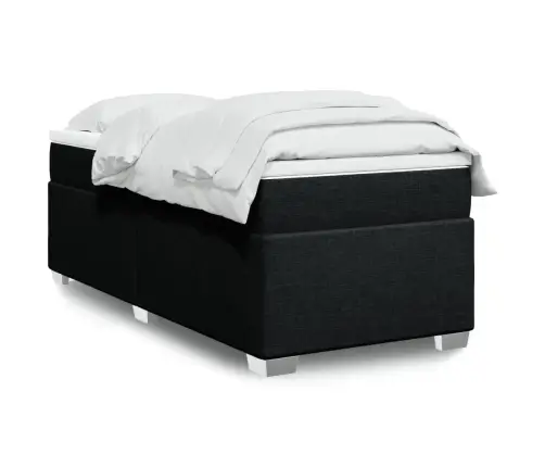 Kontinentaalvoodi Madratsiga, Must, 100X200 cm Kangas